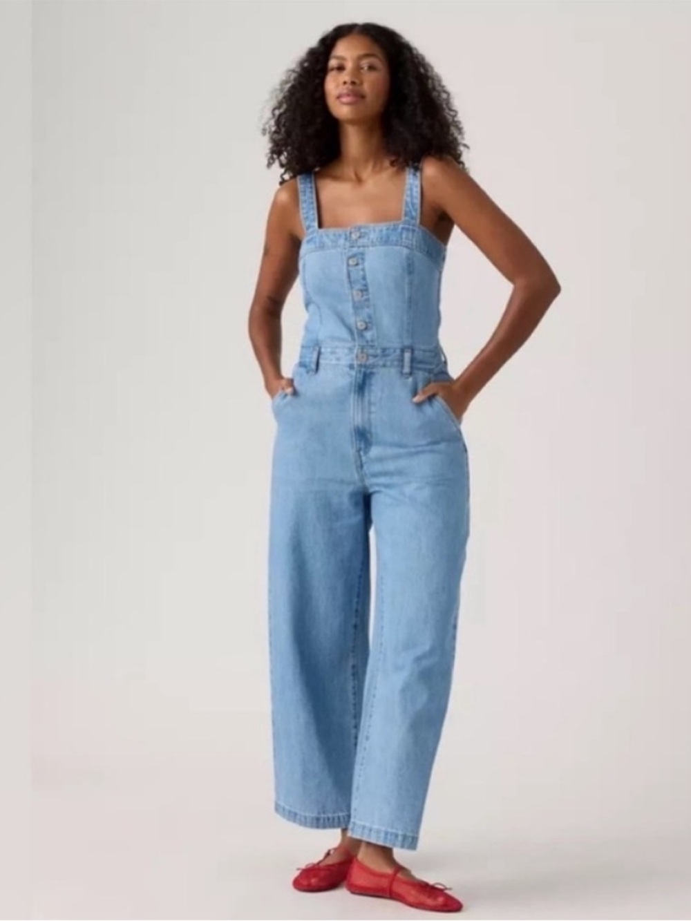 Levi’s Drea Jumpsuit Overalls Women’s Small Denim Medium Wash